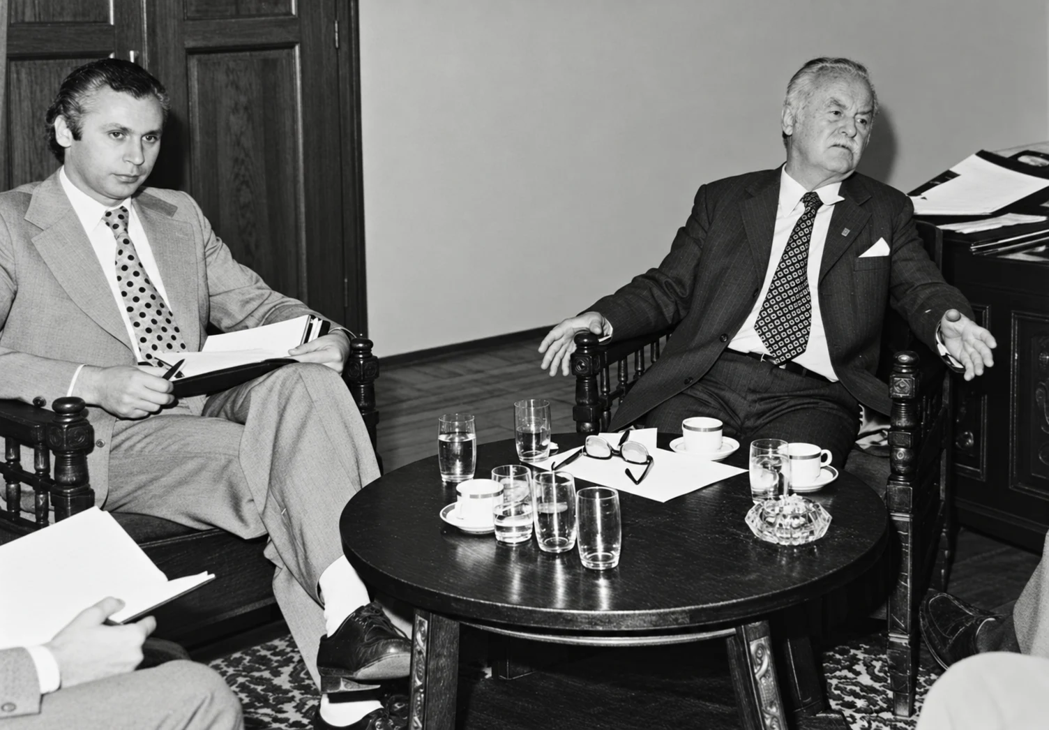 Akademik prof. dr Jovan Tucakov i dipl. ing. Radiša Pljakić, 1972. godine